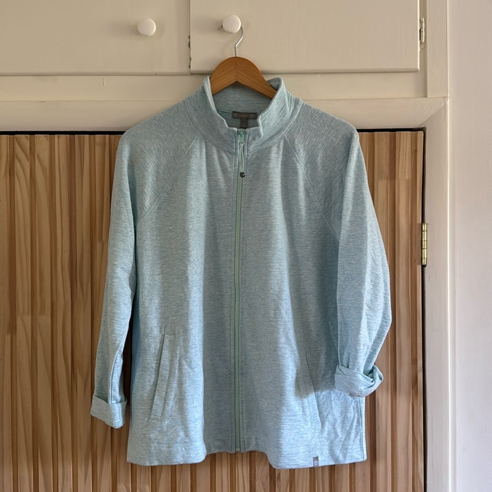 T BY TALBOTS, FULL ZIP JACKET, SIZE MEDIUM, UPF 50+